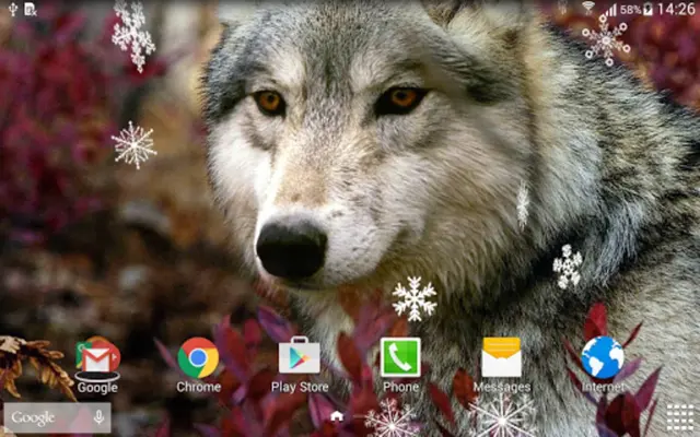 Wolf Live Wallpaper android App screenshot 2